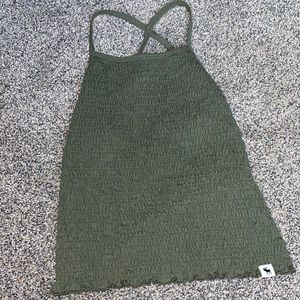 Girls Abercrombie scrunch crisscross back tank
